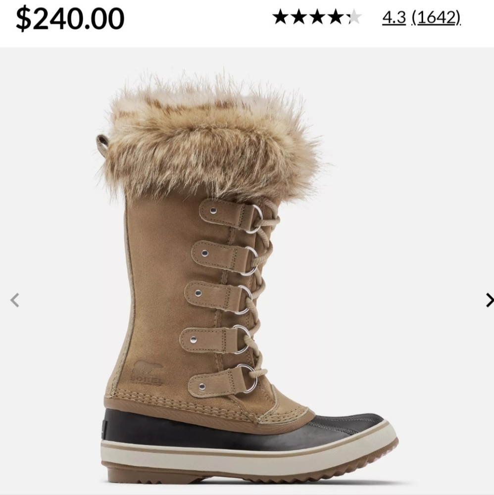 Sorel Joan of Arctic boots- Khaki II (size 6.5/7 mismatched)